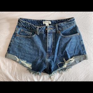 Denim shorts